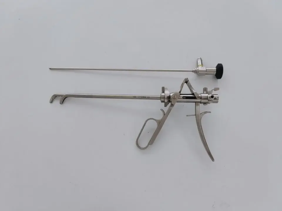 2025 Urology Curved Lithotrite Forceps Lithotripsy Set