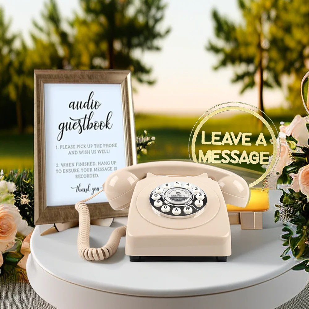 Audio Guestbook Wedding Phone Message Voice Phone Recording Audio Guestbook Vintage Antique Phone Audiobook