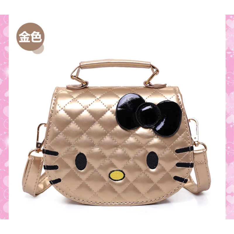 2024 neue Hallo Kitty Mädchen Umhängetaschen niedlichen Cartoon wasserdichte Umhängetasche Mode Kinder Anime Handtasche Geschenke Geburtstags geschenke