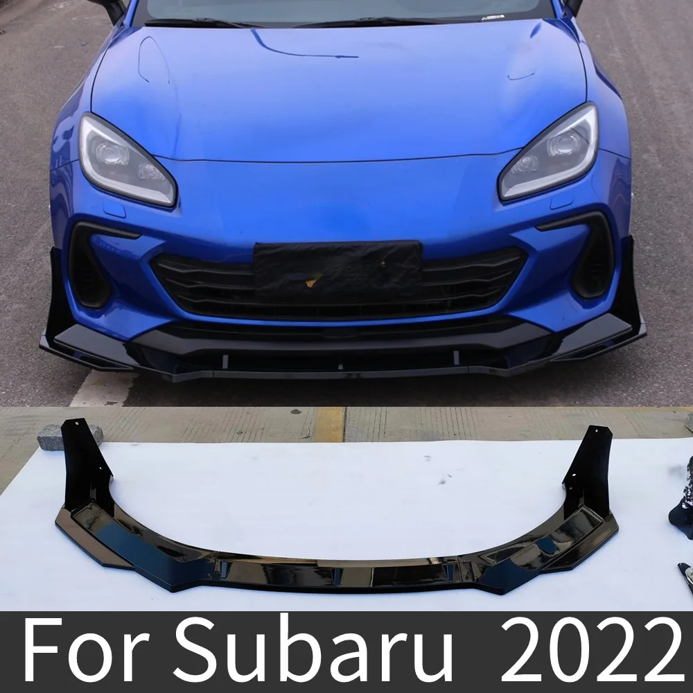 For Car Front Bumper Splitter Lip Diffuser Spoiler Body Kit Protector Cover Guard For Subaru BRZ 2022 Car Accessories