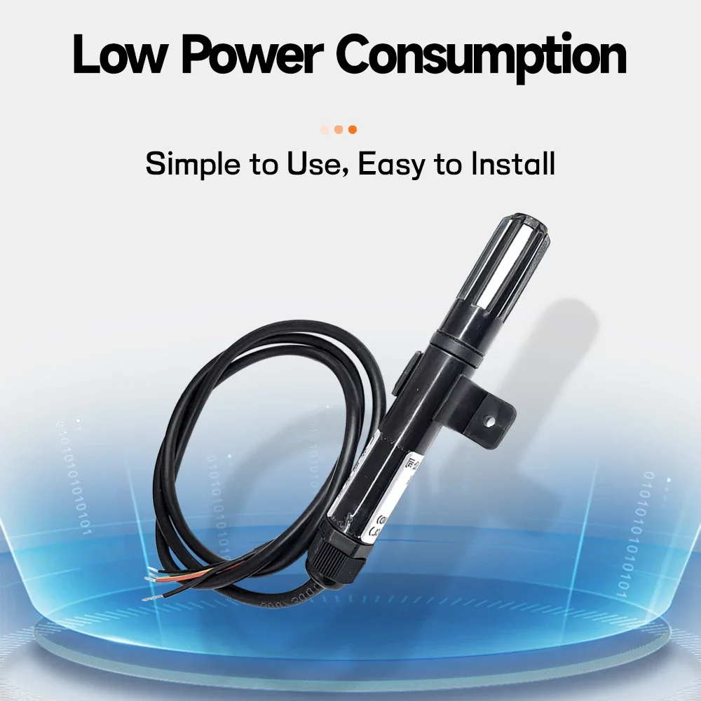 SHT40 SHT41 SHT45 Cyfrowy czujnik temperatury i wilgotności Moduł sondy OEM Osłona 5PIN Kabel 1M 2M 3M 5M Wyjście I2C 3.3V-5.5V — zdjęcie produktu 3