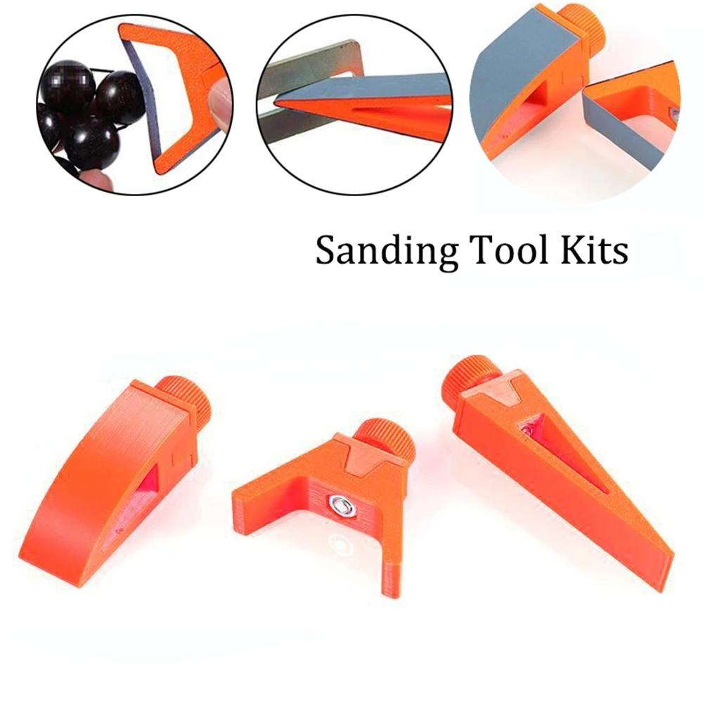 Hobby Sanding Tool Kit Curved Surface Sander Polisher Handheld Manual Polishing Set For Hobby Building Tool Repair Accessories