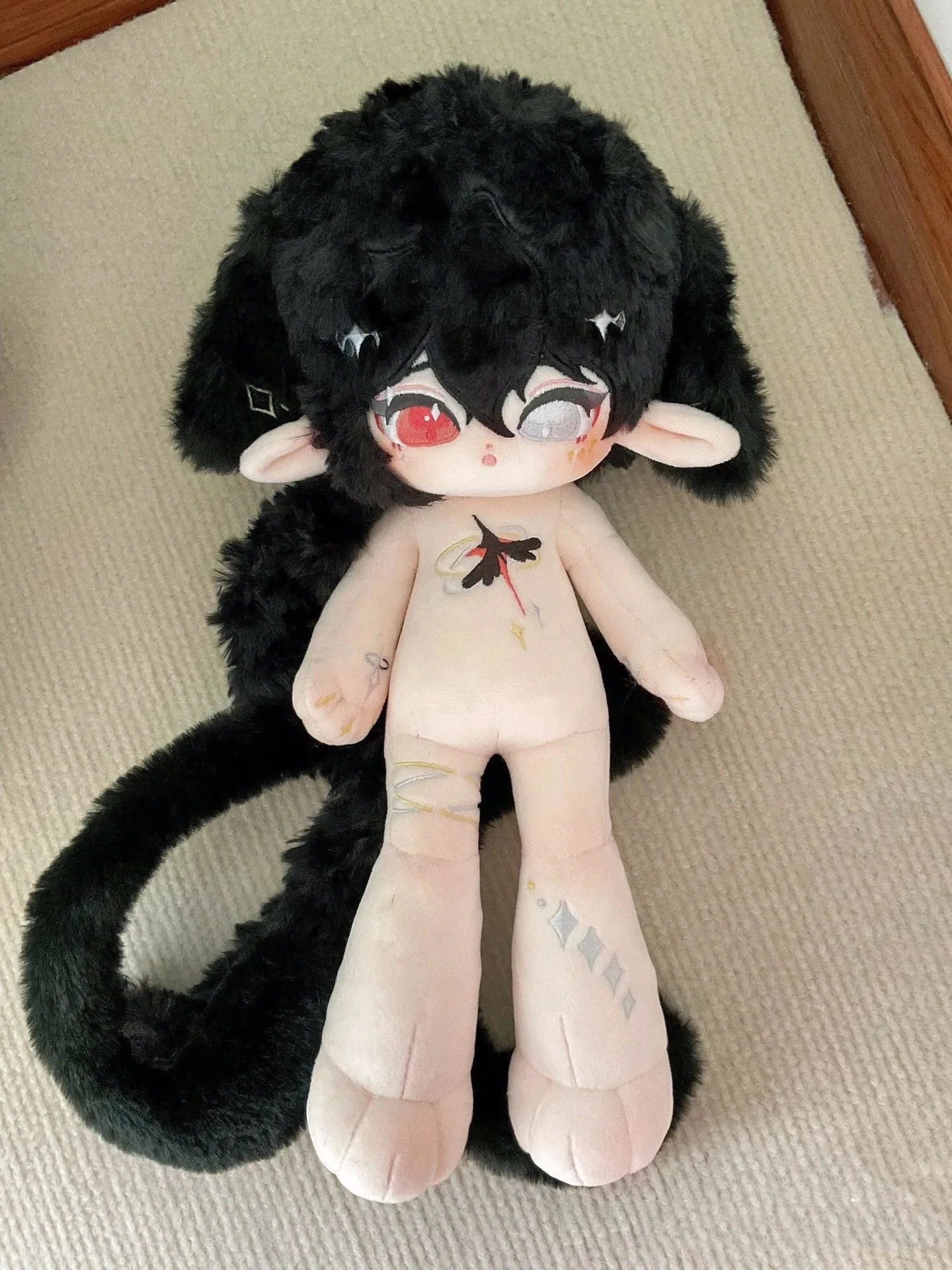 Anime Cool Guy Monsterqun xing xian farcito 30cm gambe lunghe Plushie peluche cuscini cotone bambola corpo Anime figura giocattolo regali per bambini