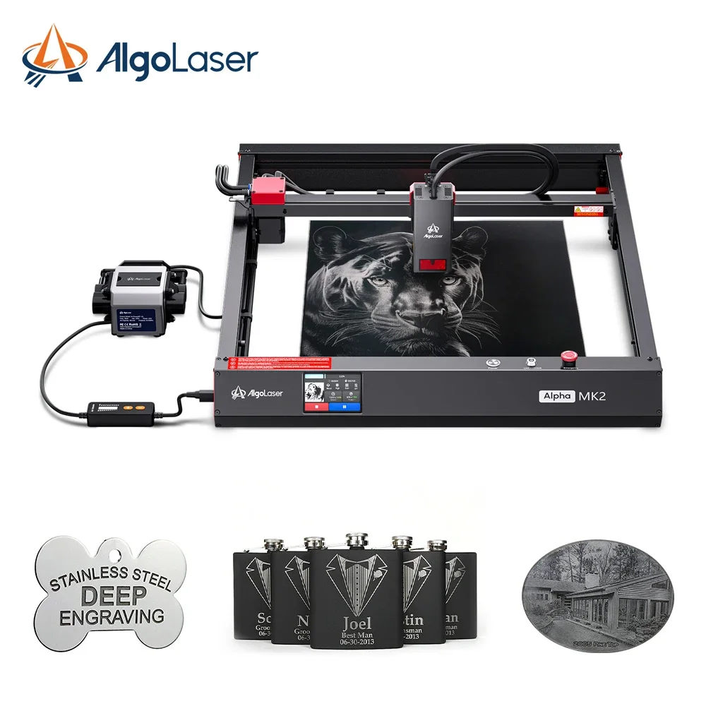 

Algo Alpha MK2 20W Fiber Wood Jewelry Pipe Cutting CNC Metal Lazer Printer Engraver Machinery Engraving Machines