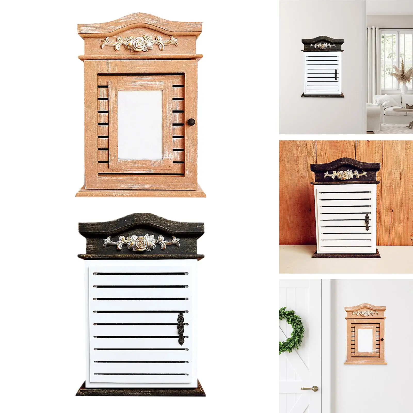 Key Storage Box Holder Nordic Hanging Multi-Use Large Capacity Organizer Case for Hotel Entryway Decor Porch Office