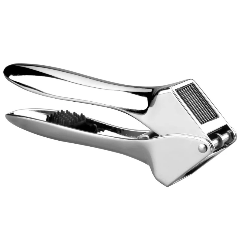 Manual Garlic Press Stainless Steel Kitchen Tool with Easy Cleaning