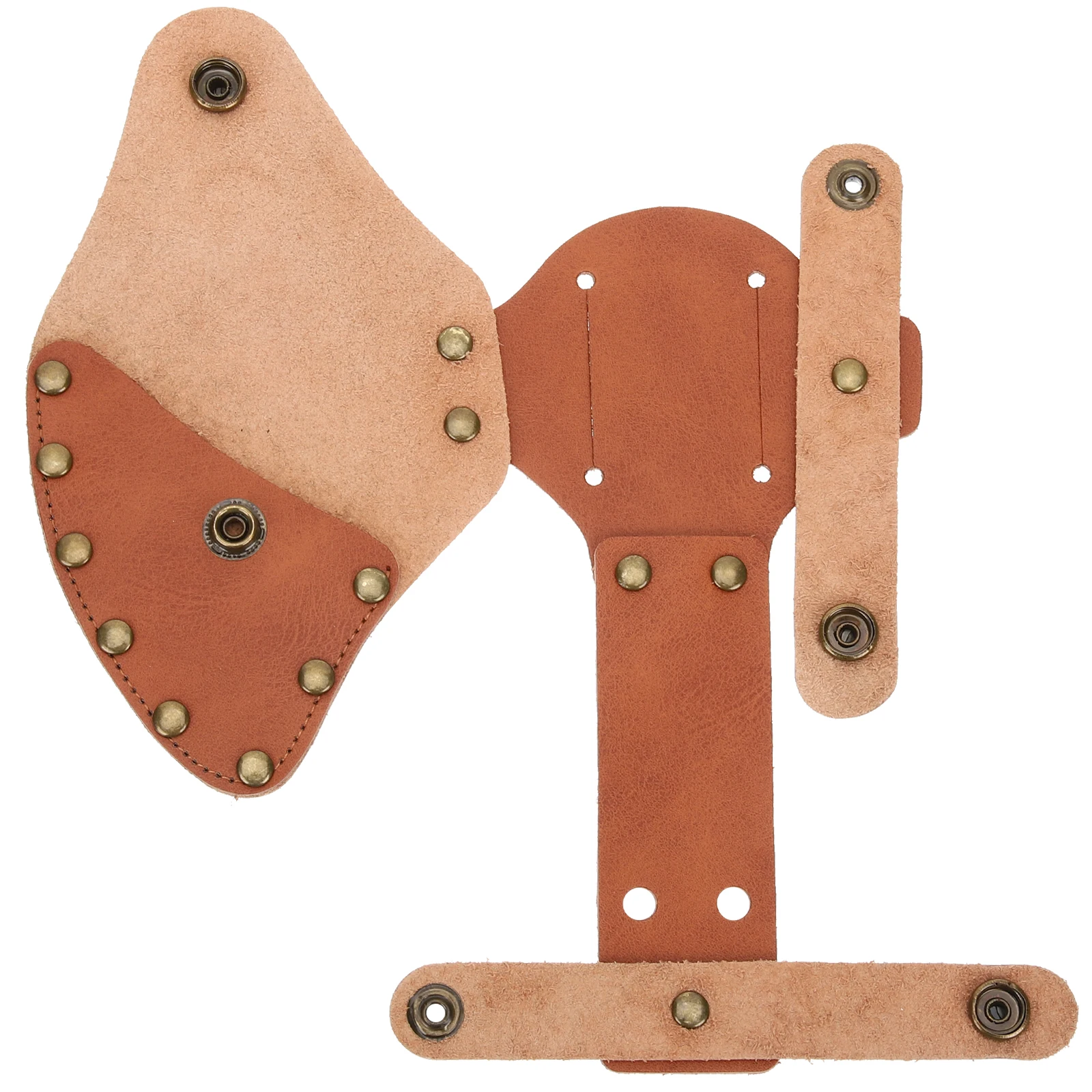 

Hatchet Axe Sheath Protective Sleeve Light Brown Camping Accessories Portable Case Outdoor Use Thickened
