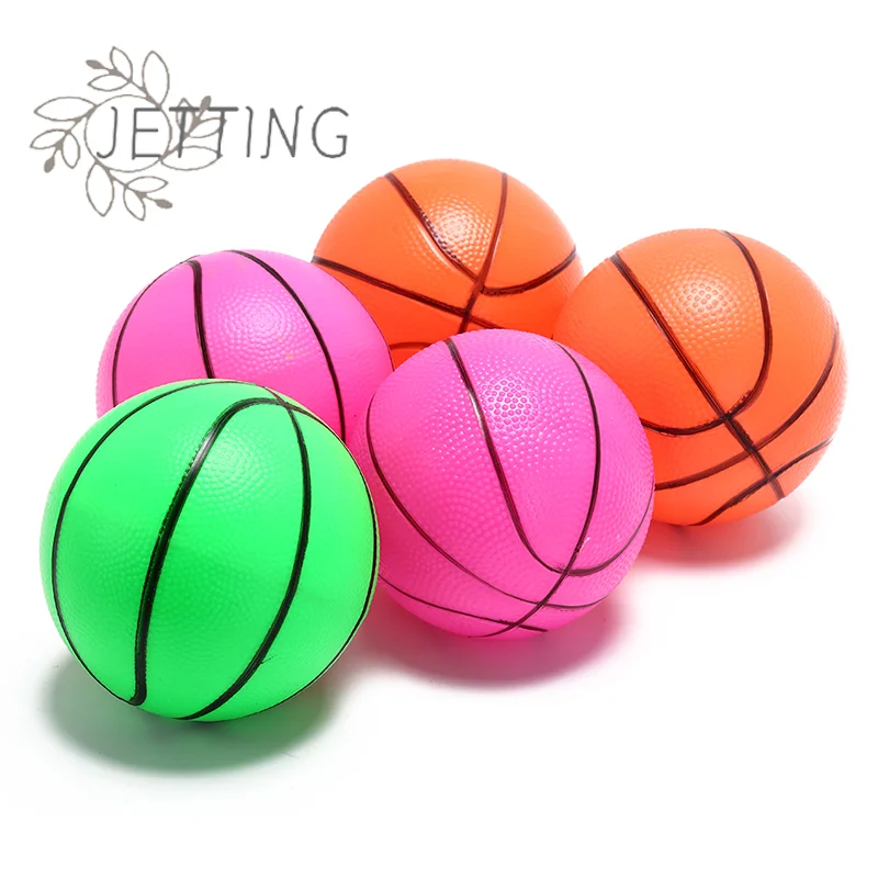 (SMTGDP11)12cm Random Color Inflatable PVC Basketball volleyball beach ball Kid Adult sports Toy
