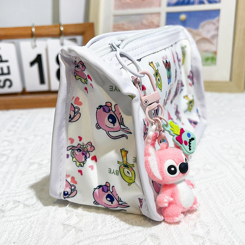 4.7cm Mini Disney Stitch Keychain  - Soft Flocked Anime Keyring, Cute Cartoon Backpack Charm for Girls & Kids Christmas Gift image 2