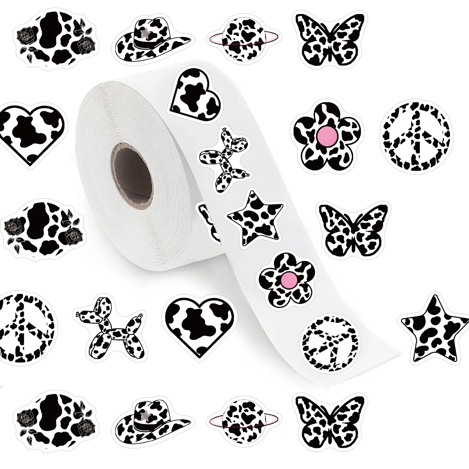 AliExpress NONE 500pcs Milk Streak Cartoon Graffiti Sticker, Aesthetics Decal Self Adhesive Scrapbooking Envelopes Handmade,Party Supply Cycling