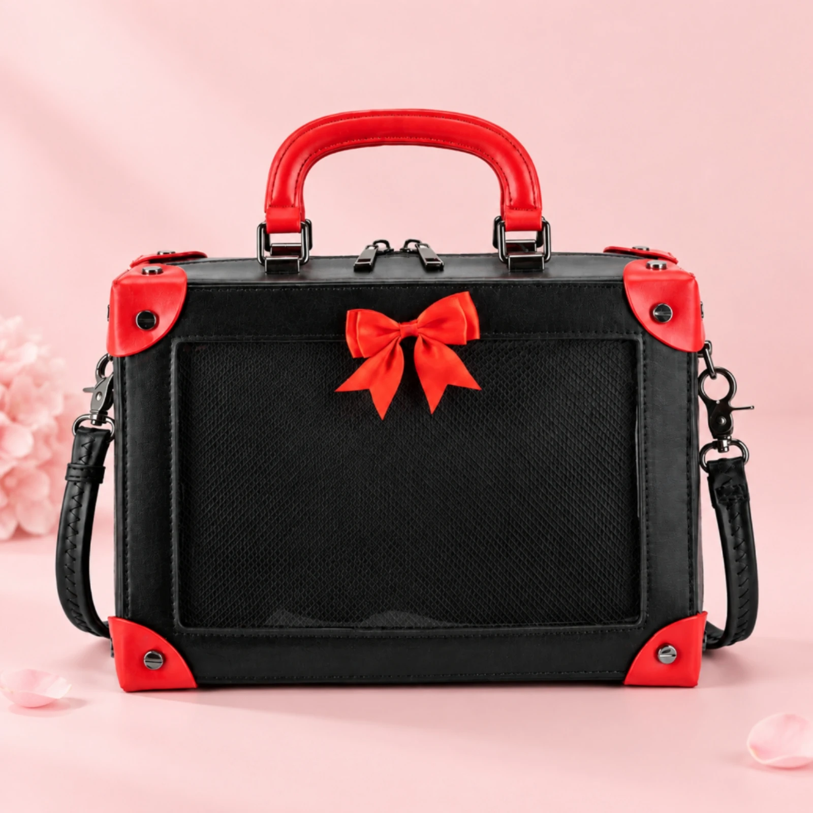 Display Bag with Clear Front W - đánh giá và giá Shoulder Bag Structured