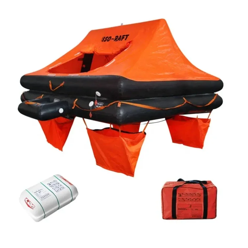 for ISO9650-1 4 Person Leisure Liferaft Yacht Life Raft With Valise Or Canister