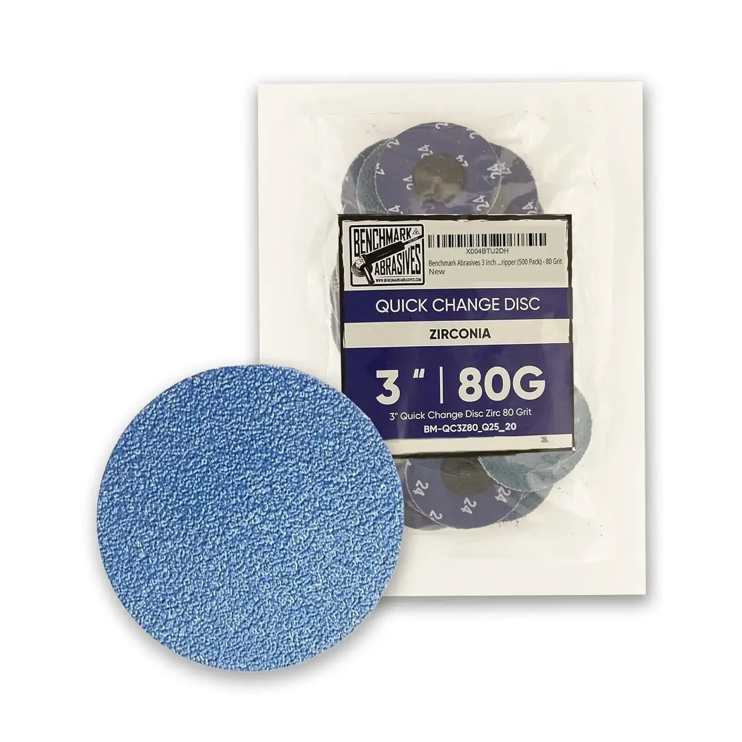 Abrasives 3 Inch Sanding Discs Quick Change Zirconia - Sanding Discs Drill & Die Grinder Sanding Disc for Deburring Polishing Ru