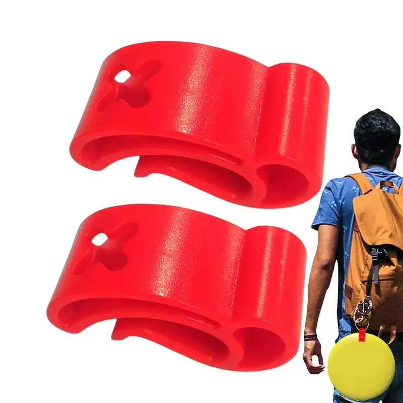 Disc Clamp 2 PCS Sports Disc Carrier Disc Clamp Appendix Portable Toy Disc Clamp Disc Holder Compact Portable For Camping Beach