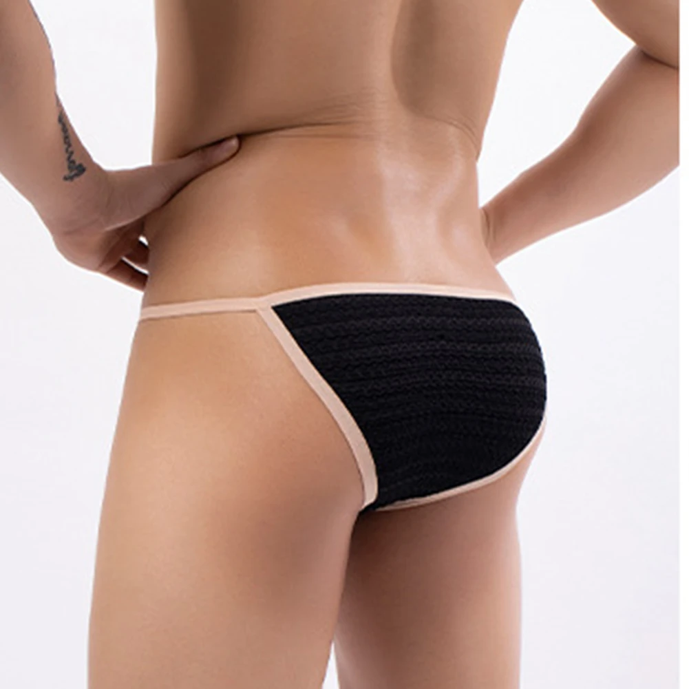 Hot Sexy Mens Nylon String Homme Sissy Briefs Cool Low-rise Underwear Bikini Pouch Panties Lingerie Мужские Стринги