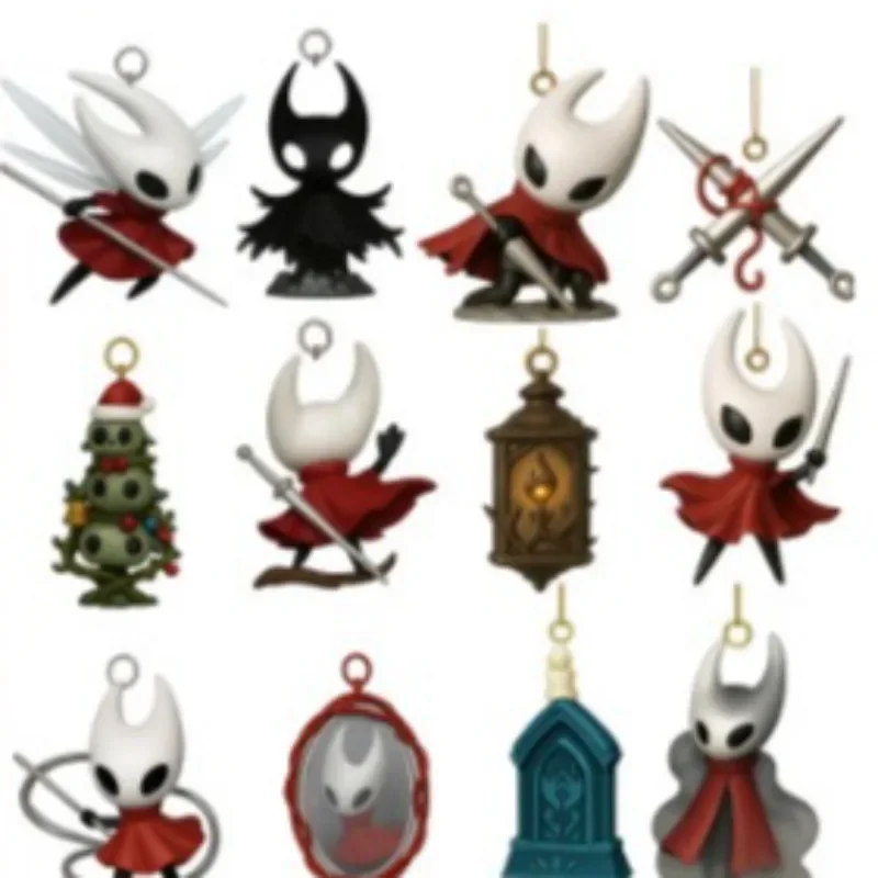 Hollow Knight Adventskalender, Anime-Actionfiguren, Atmosphäre, dekorativ, Cartoon, Neujahr, 24 Tage, Countdown, Überraschungsbox, Geschenke