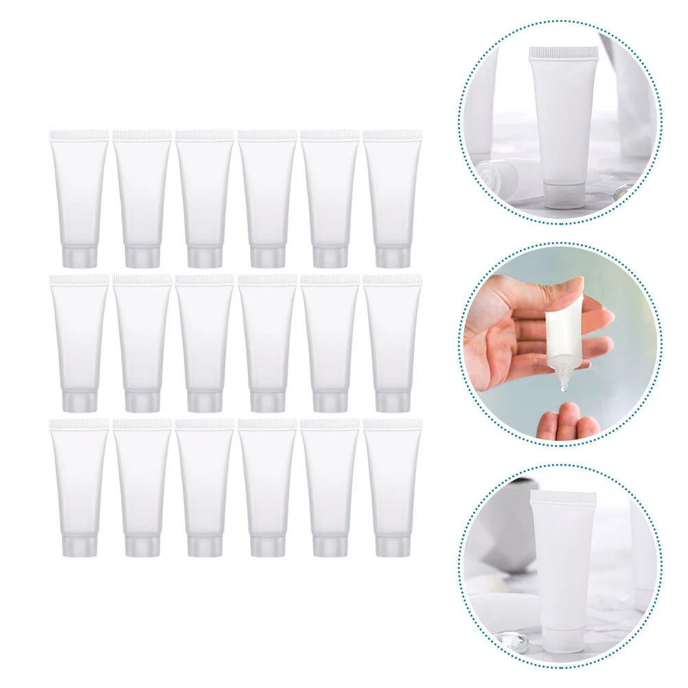 

40 Pcs Screw Cap Bottled Travel Toiletry Bottles Dispenser Cream Jar Vacuum Lotion Container