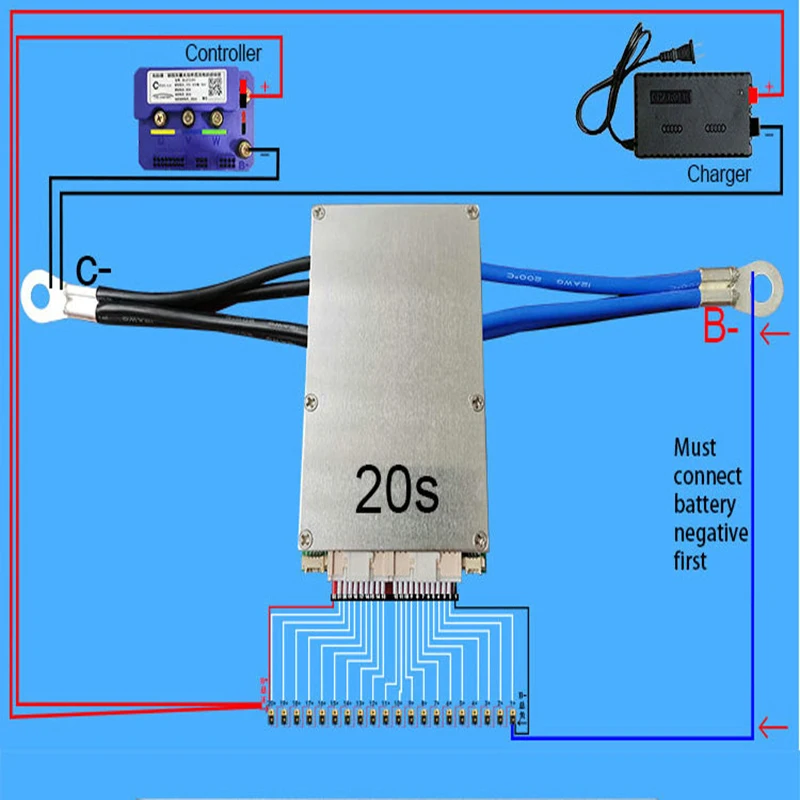 Ant BMS 8-20S Bluetooth Smart BMS with Balance Li-Ion LiFePo4 LTO Ebike Protection Board 18650 Battery 8S 16S 20S 500A 400A