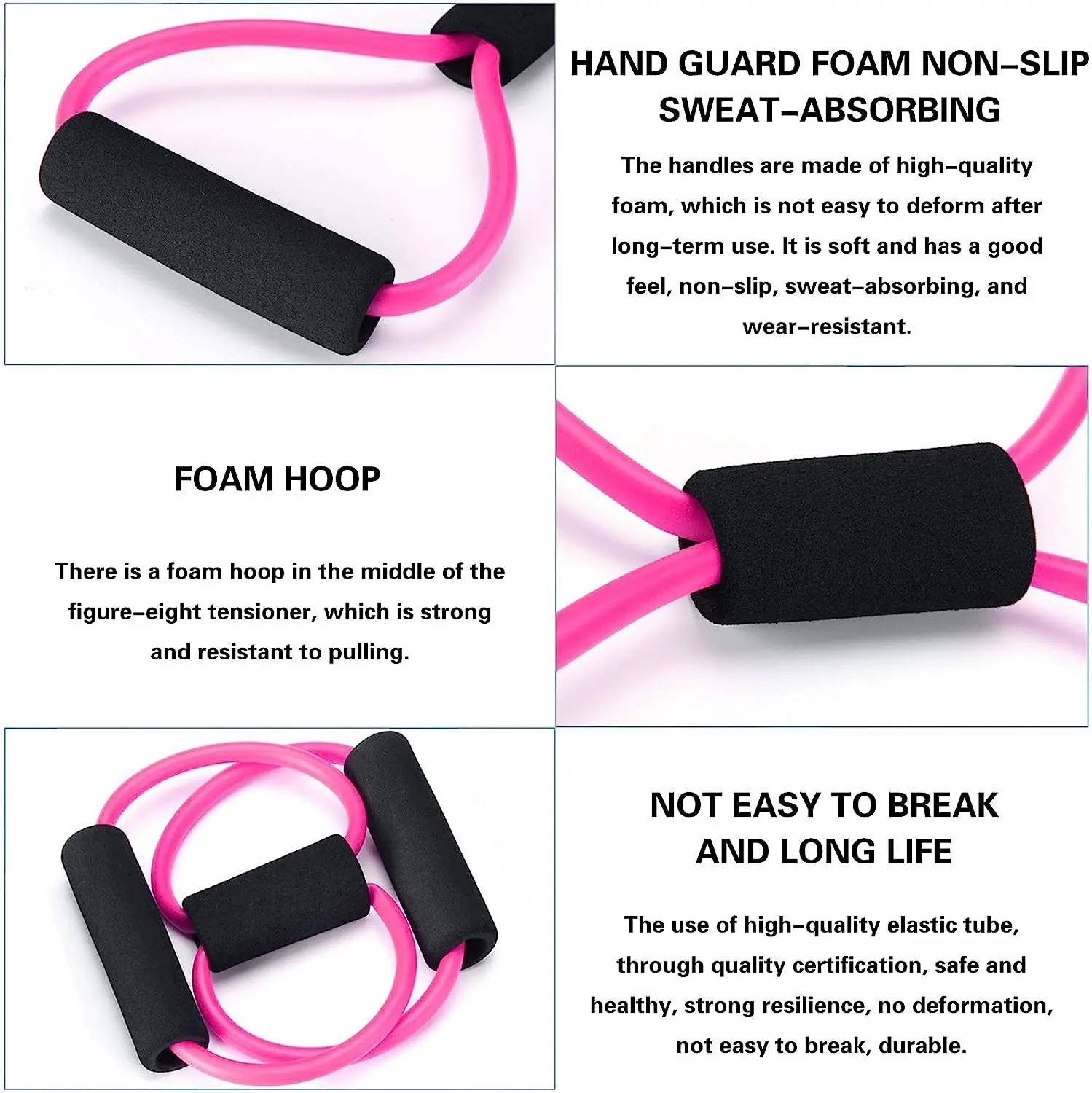 8 Shape Yoga Pull Up Band Elastic Band Rope Latex Rubber Arm Resistance Fitness Exercise Chest Expander Pilates Yoga Home Gym