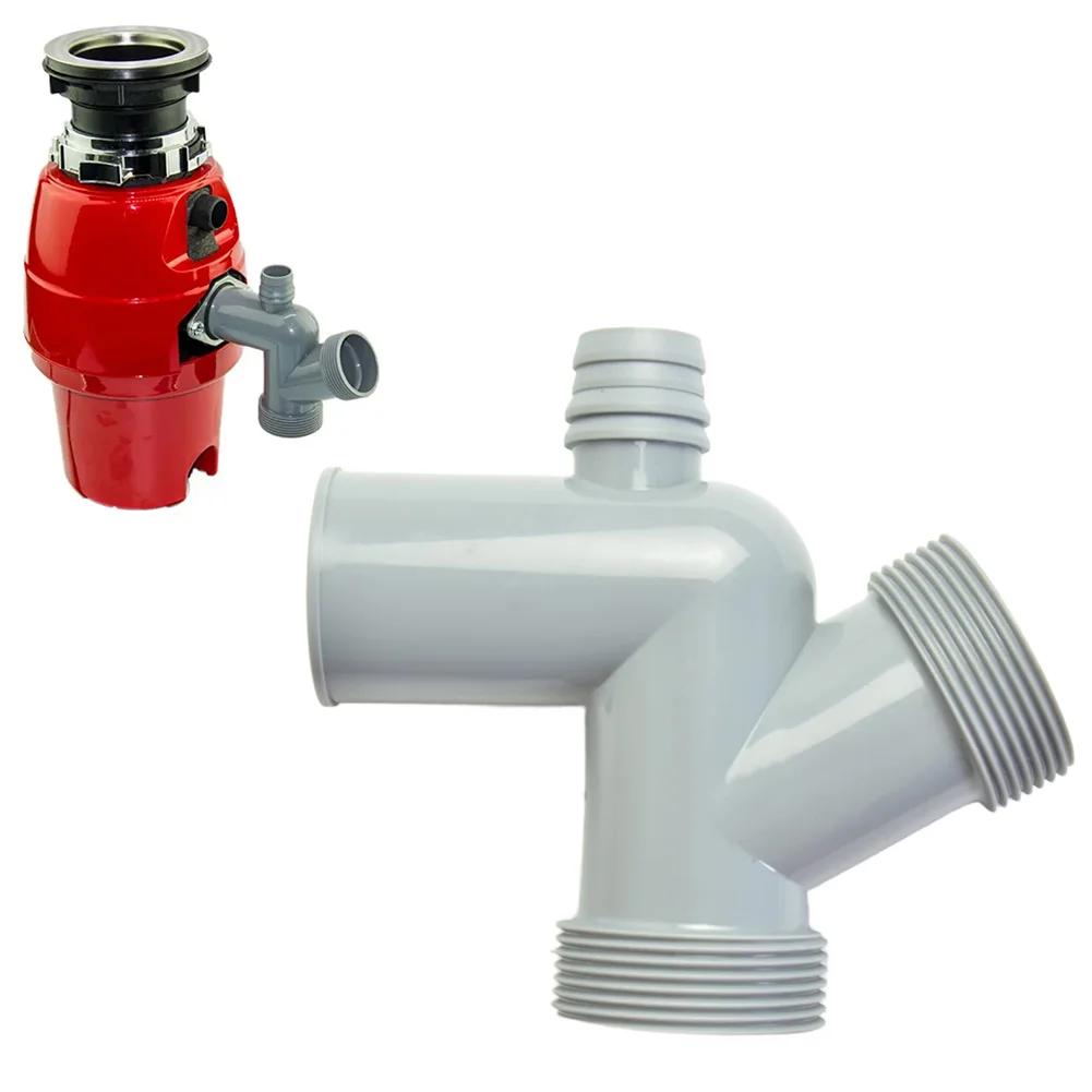 Food Waste Disposer T-junction Bend, Single/Double/Four-way Bend Sewer Fittings Hose Joint Bathroom Downpipe Accessories