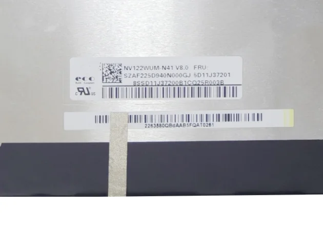 

12.2'' IPS NV122WUM-N41 B122UAN01.0 Laptop LCD Screen Display Panel Matrix Replacement 1920x1200 EDP 30 Pins