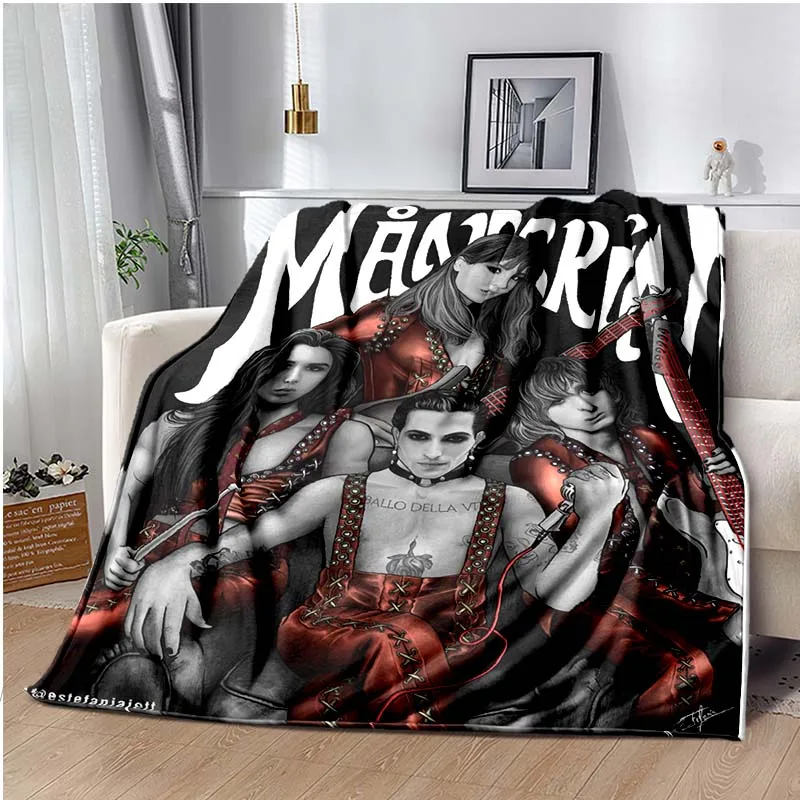 Maneskin Måneskin Blanket,i wanna be your slave, for Sofa bed Living Room Bedroom,Decke,couverture,одеяло,frazada,coperta,tæppe