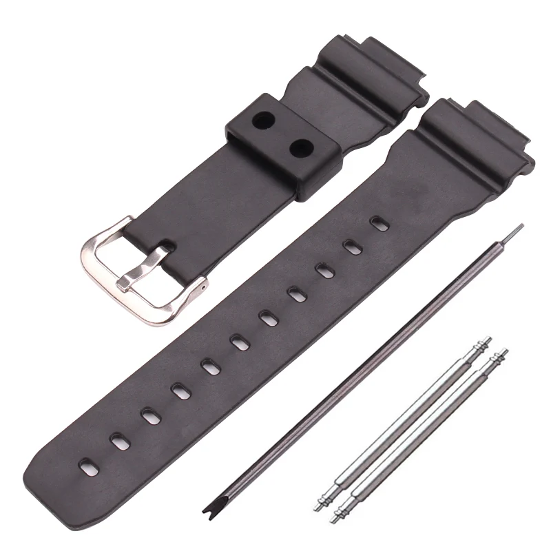 PU Watchbands For 6900 Series Watch Band 16mm X 25mm Men Black Sports Diving Strap Accessories