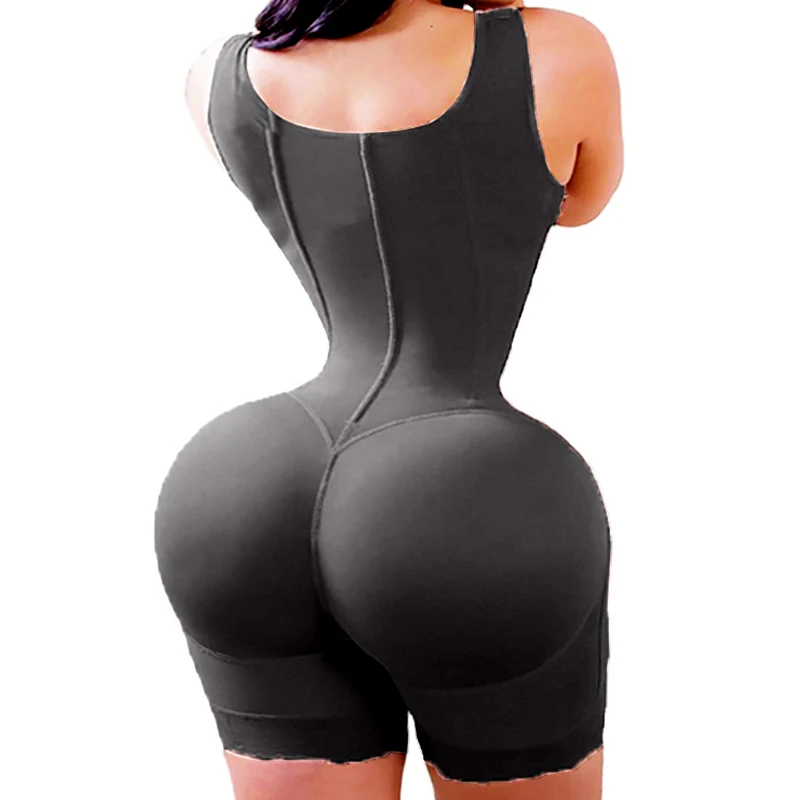 AfruliA Fajas Colombian Body Shaper Women Bodysuits Shapewear Slim Underwear Waist Trainer Tummy Control Panties Buttocks Lifter