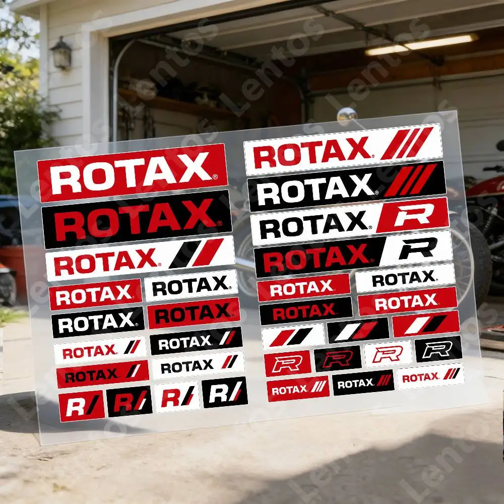 R-ro-tax Reflective Motorcycle Stickers, 3M Safety Warning At Night In The Dark Scooter Helmets