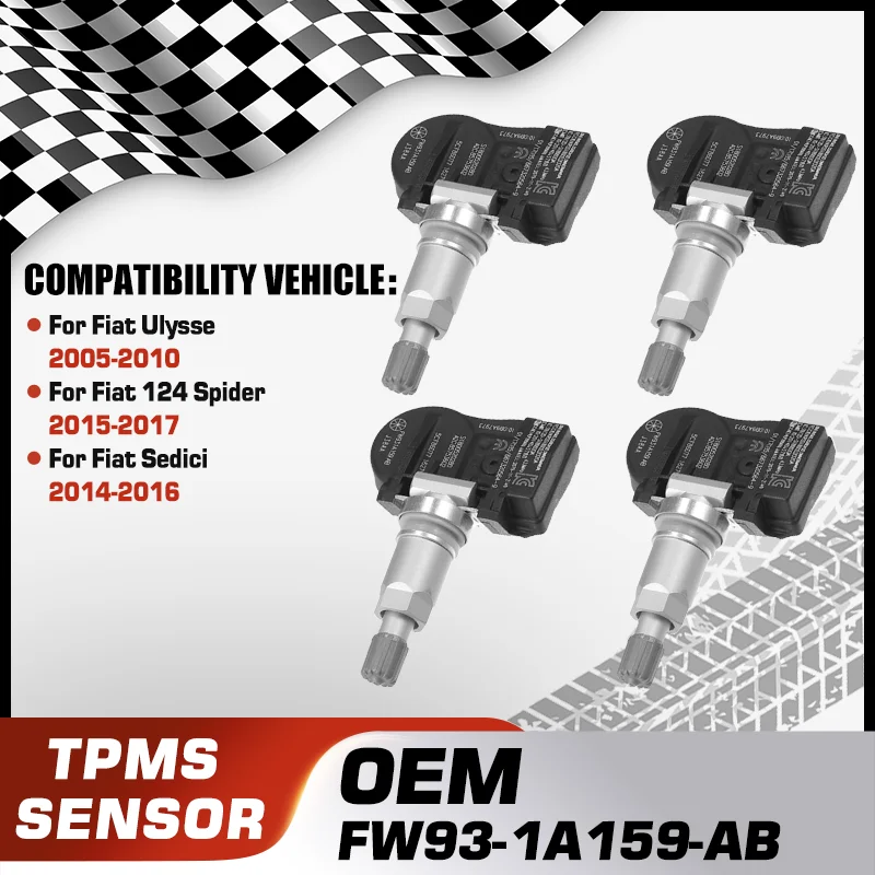 

FW93-1A159-AB Car TPMS Tire Pressure Monitoring System For Fiat Ulysse 2005-2010 Fiat 124 Spider 2015-2017 Fiat Sedici 2014-2016