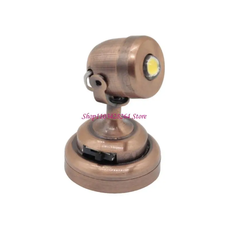 

Кукольные домики 1/12 миниатюрные прожекторы вращающаяся настенная лампа со светодиодным светом для кукол энтузиастов мебели