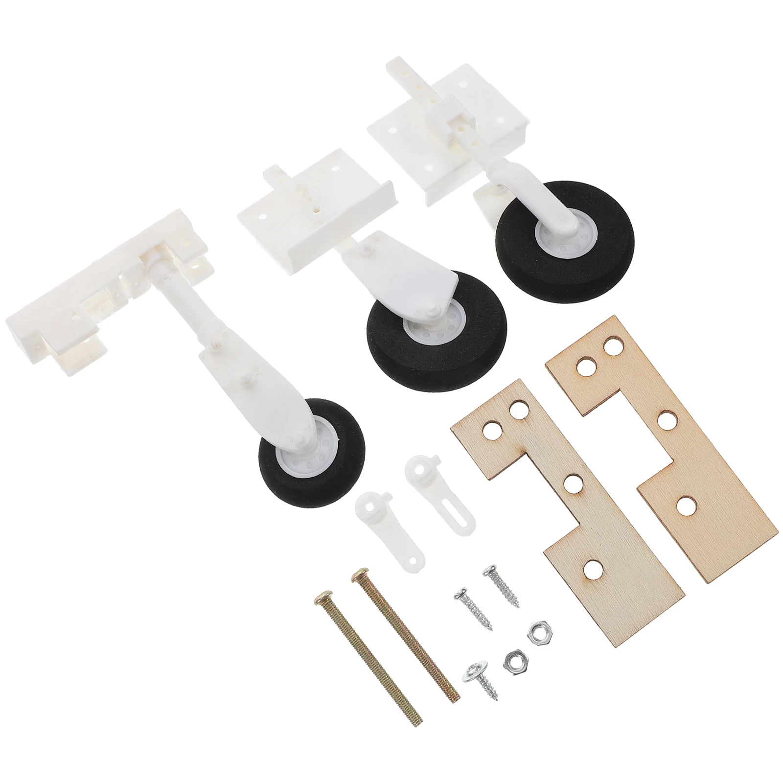 

3pcs Aircraft Wheels Easy Installation for DIY Airplane Helicopter Projects Fixed Wing Multiple
