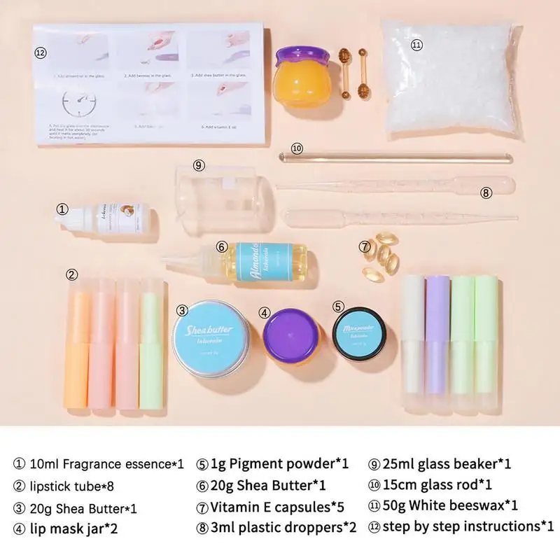 Kit d'outils de base cosmétique Jules Glaze, kit de bricolage, fait à la main, rouge à lèvres exécutif, mode sûre, gel de baume, bricolage