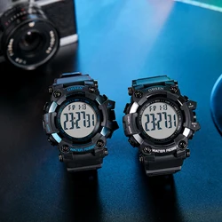 Digital Watch Military Waterproof Sport Men Watches Khaki Strap 50M Diving Fashion Electronic Wristwatch Tactical Male Clocks