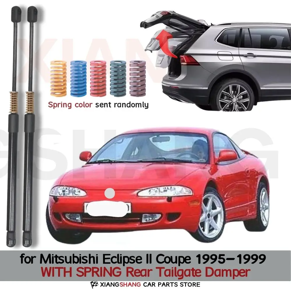 Auto Pop-Up Trunk Struts for Mitsubishi Eclipse II Coupe 1995-1999 Automatic Opening Gas Lift Supports with Springs Boot Struts