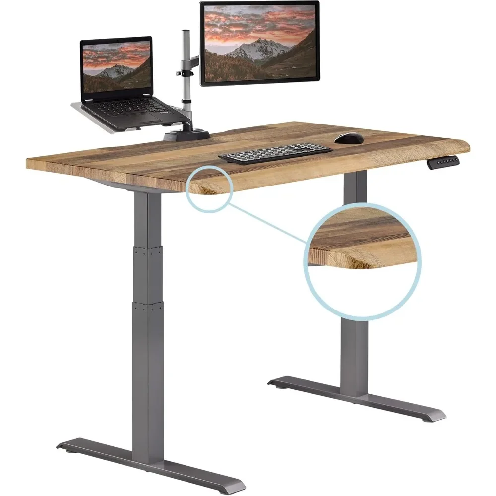 

ComfortEdge Electric Height Adjustable Standing Desk - 48x30 Varidesk Sit-Stand Desk for Home Office,Sloped Ergonomic Front Edge