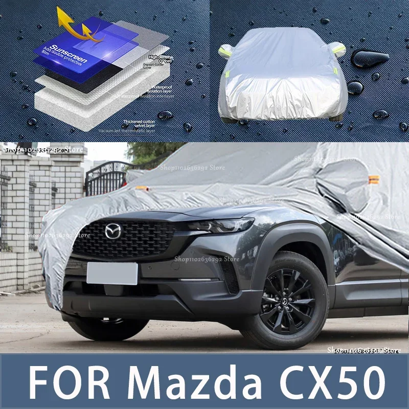 

For Mazda CX50 Outdoor Protection Full Car Covers Snow Cover Sunshade Waterproof Dustproof Exterior Car accessories