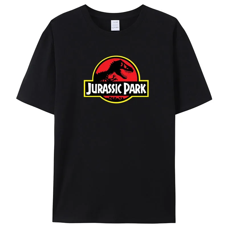 

Jurassic Park T-Shirt Men 100% Cotton Printed T-Shirts Casual Women Funny Tops Jurassic World Tees Short Sleeve Cool T-shirt