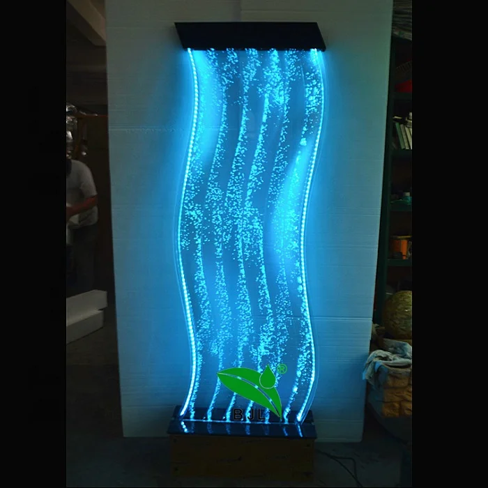 

Customization.Luxury Glowing LED S Shape Water Bubble Wall Home Decoration