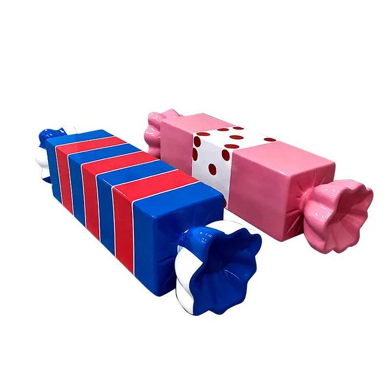 Outdoor candy seat FRP cartoon sculpture shopping mall large chair amusement kindergarten decorative ornament