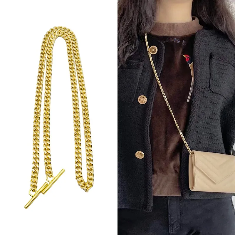 Transform the card holder with a metal chain to turn the wallet into a crossbody bag, DIY shoulder chain and an inner Insert
