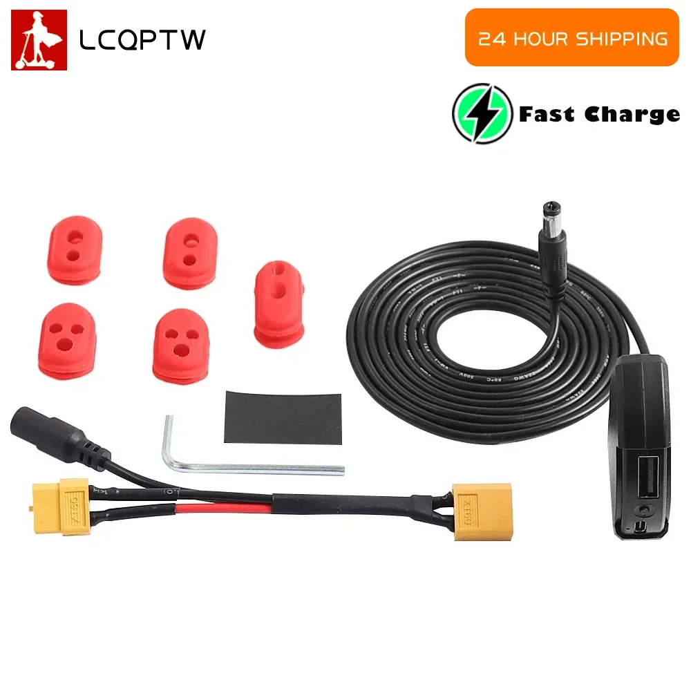 سكوتر كهربائي USB شاحن سريع محولات ل Kugoo G2 Pro /M4/S1 S2 S3 المقود شواحن المحمول التوصيل XT60 ميناء المقبس جزء