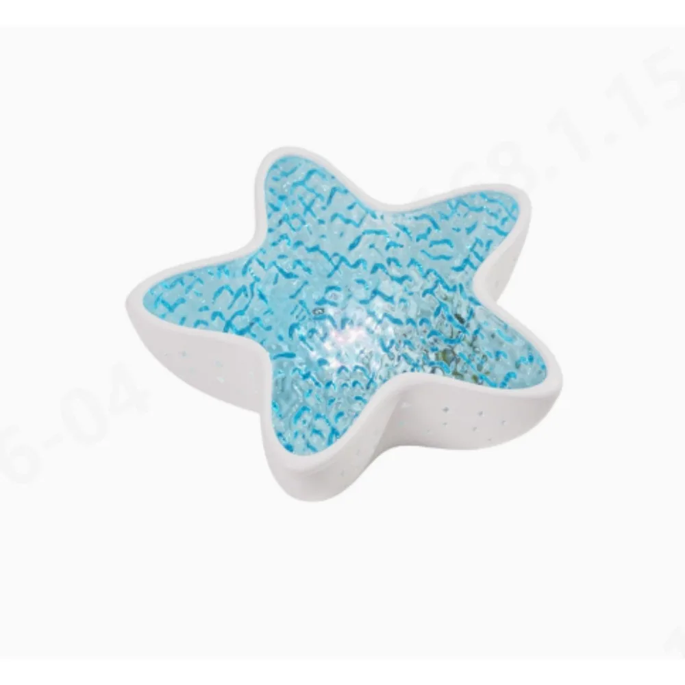 Cute Starfish Shape Galaxy Projector LED Night Light Romantic Ambient Projection Lamp, Aesthetic Bedroom Home Room Decorative Light, Perfect Birthday Holiday Festival Present Gift for Girls Women Indoor Home Decoration Ornament