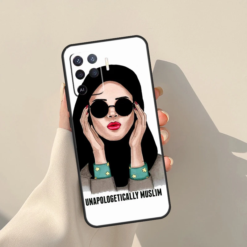 Musulmano Hijab Ragazza Caso Per Oppo A17 A57 A77 A60 A80 A40 A18 A38 A58 A78 A98 A96 A76 A16 A94 A74 A54 A15 A5 Pro