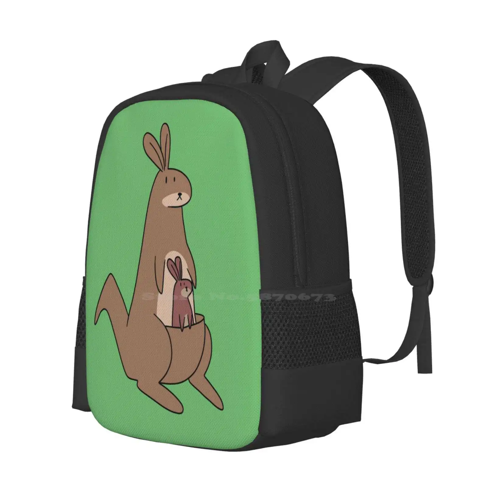 Mama und Baby Känguru große Kapazität Schul rucksack Laptop taschen Kängurus Mamas Mütter Babys Babys Beuteltiere Safari Zoo