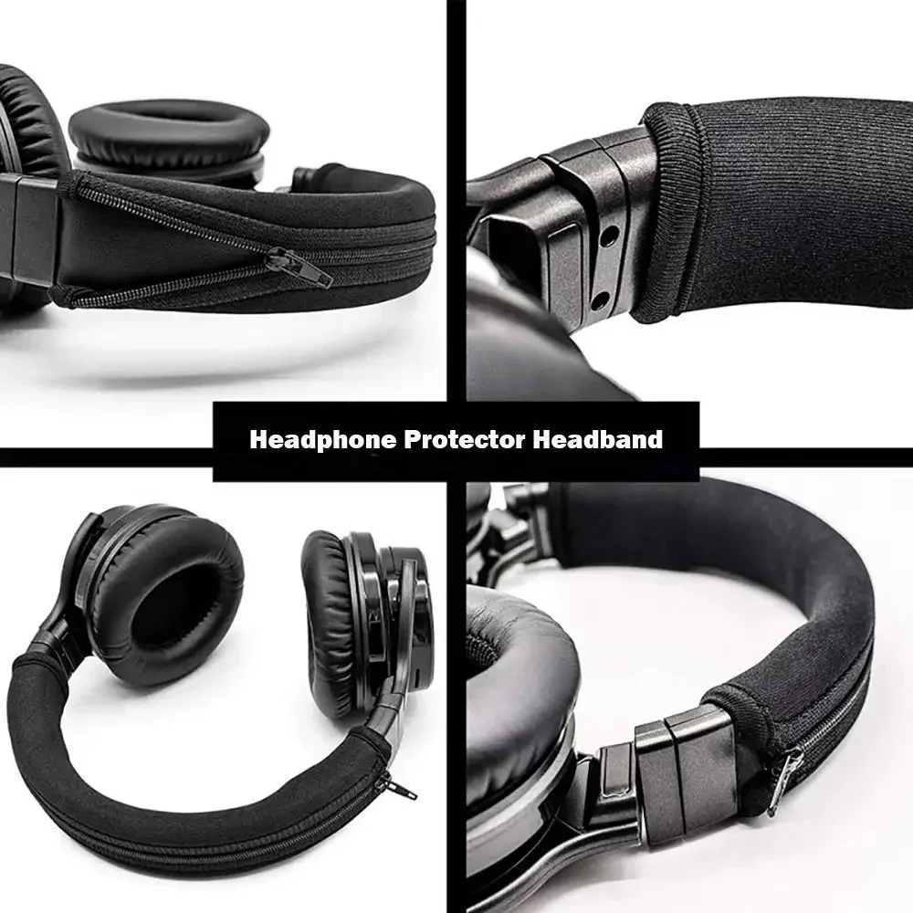 交換用ヘッドセット弾性ヘッドセットイヤーマフカバーユニバーサル保護クッションソフトヘッドフォンヘッドバンドパッドパッドヘッドフォン部品