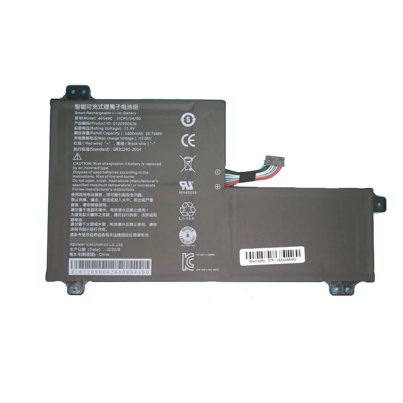 Laptop Battery For 465490 0120900626 6905000255 585490 0120900627 11.4V 3400MAH 38.76WH