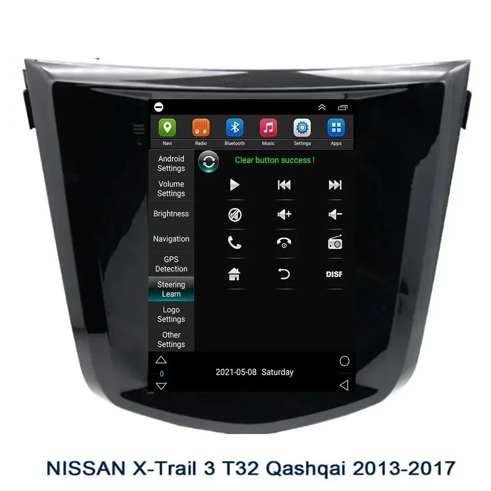 สําหรับTeslaสไตล์ 2 Din Android 13 รถวิทยุสําหรับNISSAN X-Trail 3 T32 Qashqai 2013-2017 เครื่องเล่นวิดีโอมัลติมีเดียGPSสเตอริโอCarplay