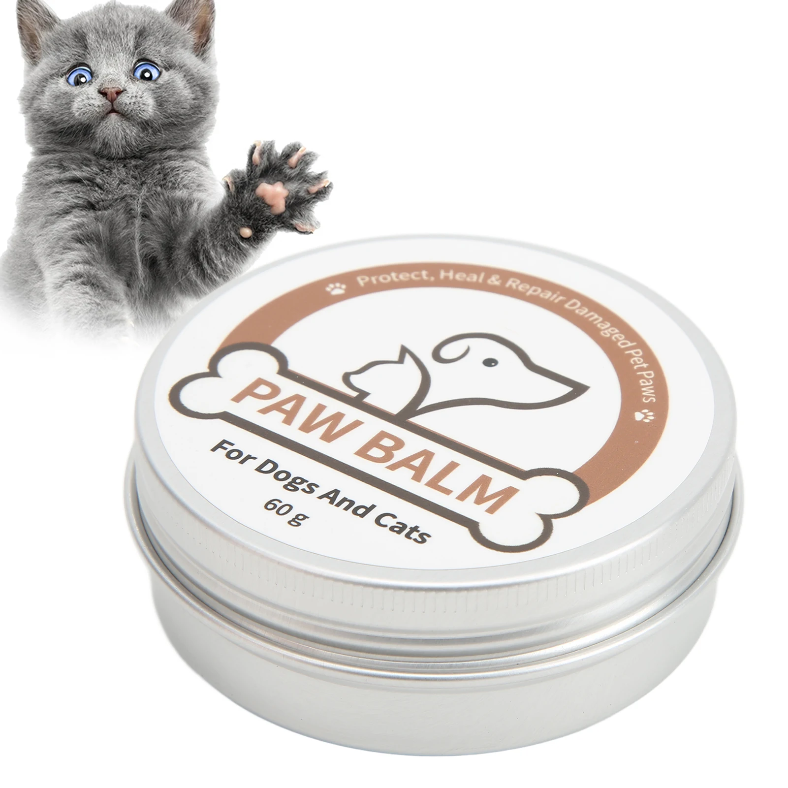 60g/2.1oz Paw Pad Protection Balm Pad  Balm Coconut Oil Dog Wax Balm Relieve Treatment for All Extreme Weather Season Conditions