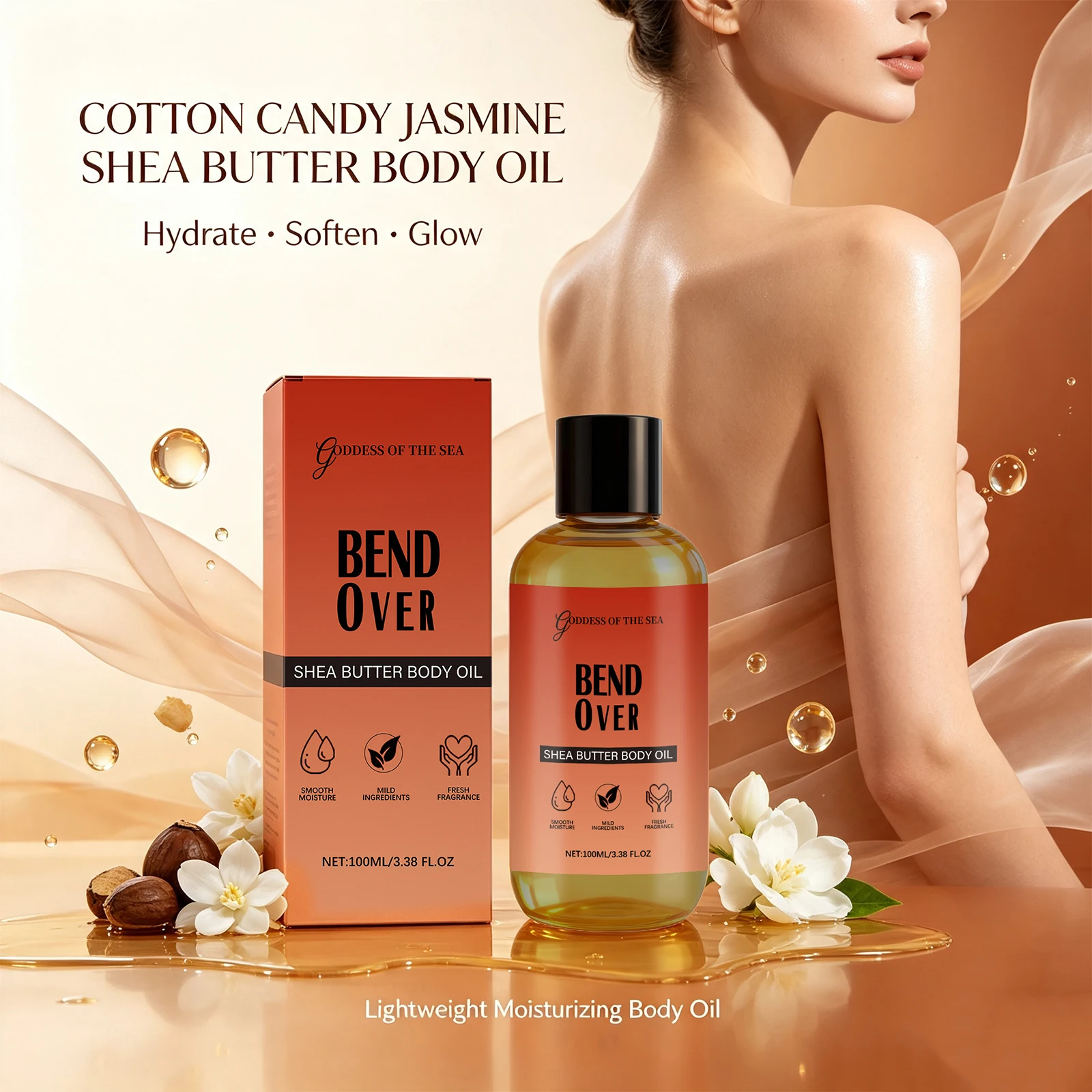Shea Butter Body Oil Moisturiz - Shea Butter Raw recension och pris